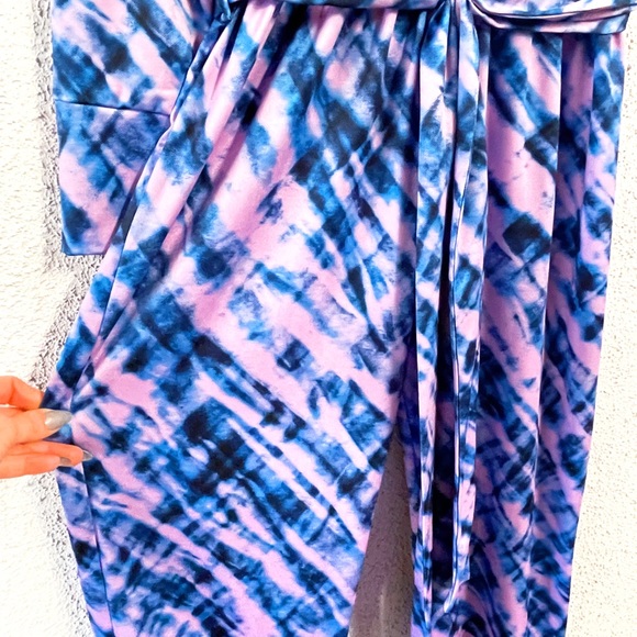 NWT Terez Tie-Dye Purple Jumpsuit - Picture 8 of 11